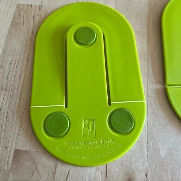 That Company Called If Pop Up Book End Green Bookend lot of 2 organizer - Picture 2 of 7